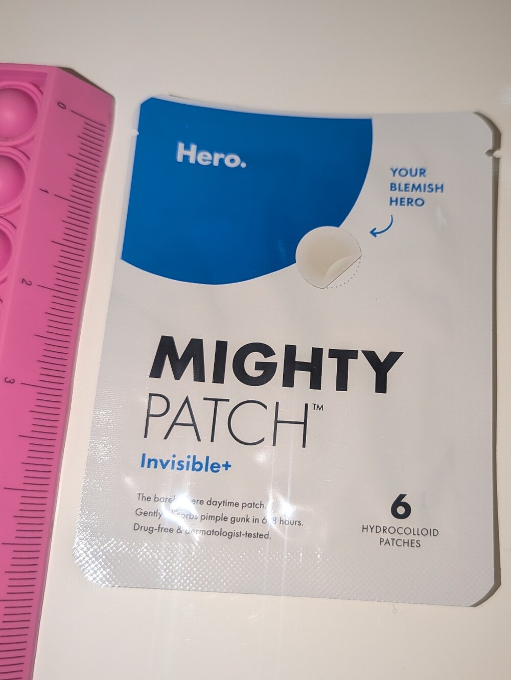 $4 Hero Mighty Patch Invisible+ Hydrocolloid Pimple Patches - White/Blue